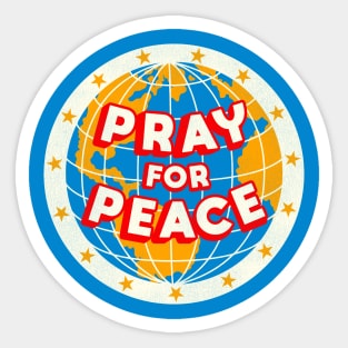 Pray For Peace Sticker